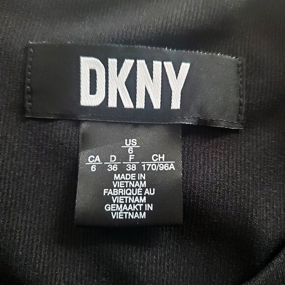 DKNY Flutter Sleeve Back & Gingham Dress Size 6 - Picture 7 of 9